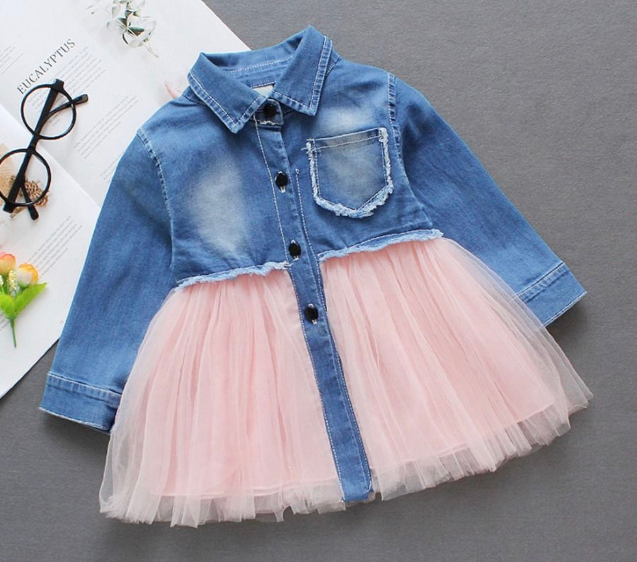 Little Girls Denim Dress