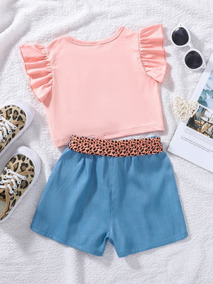 Pink N’ Pretty Girls Shorts set