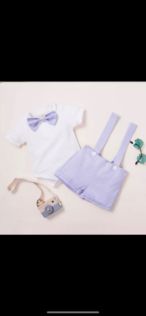 Boys Suspenders and bow set