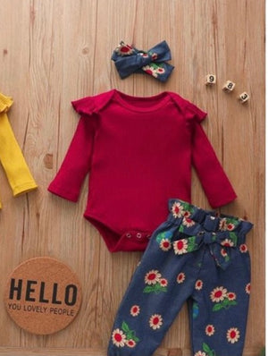 2 piece Flower child set with headband