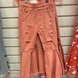 Girls coral bell bottoms