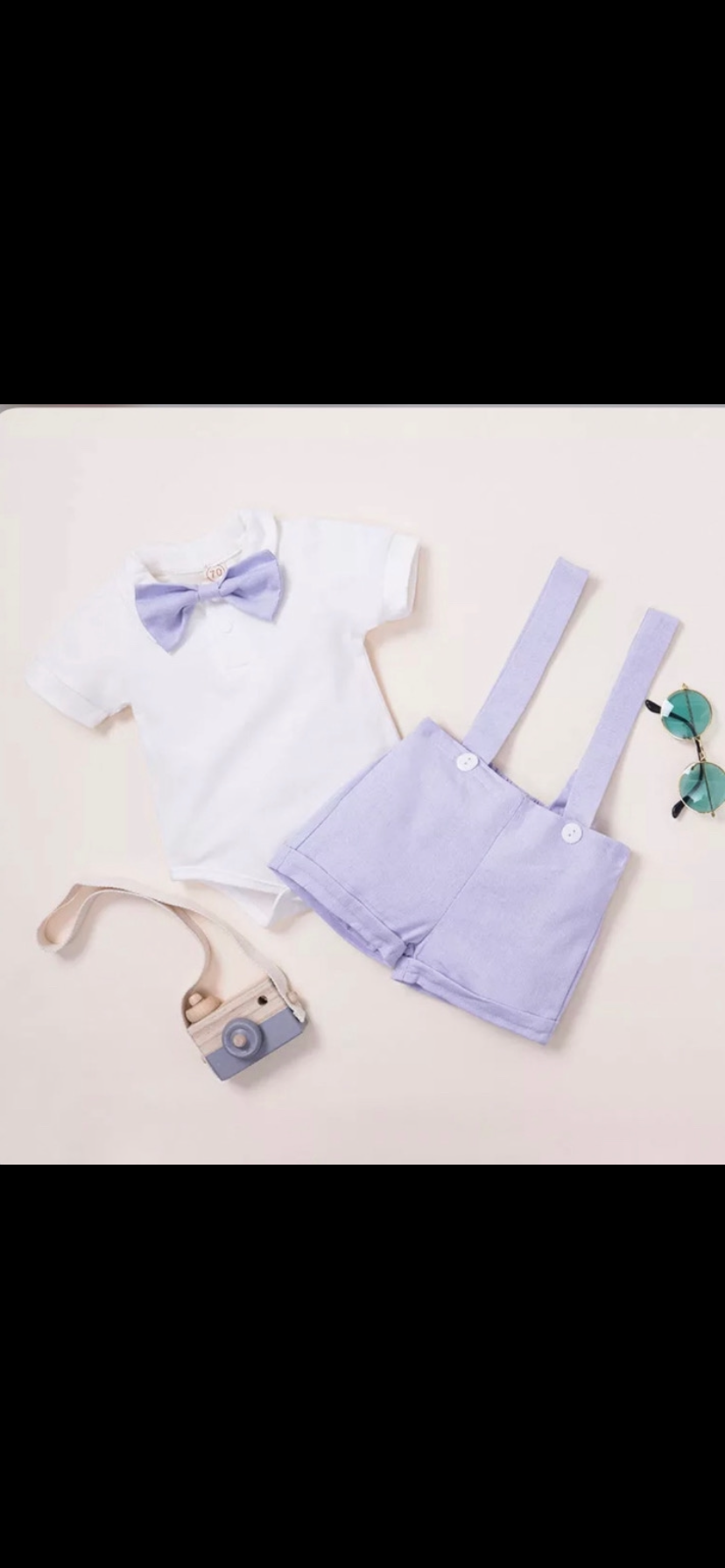 Boys Suspenders and bow set