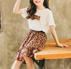 Girls Leopard Pattern Dress Wholesale