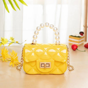 Toddler Girl-Pearl Crossbody Yellow