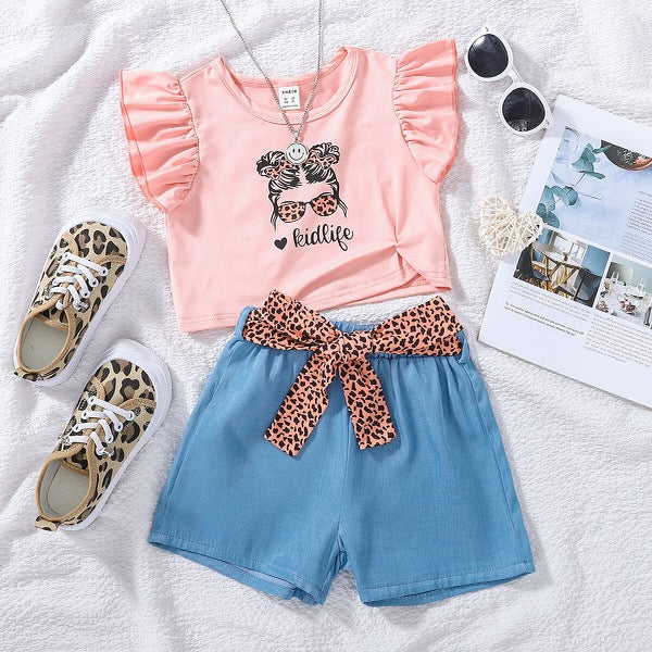 Pink N’ Pretty Girls Shorts set