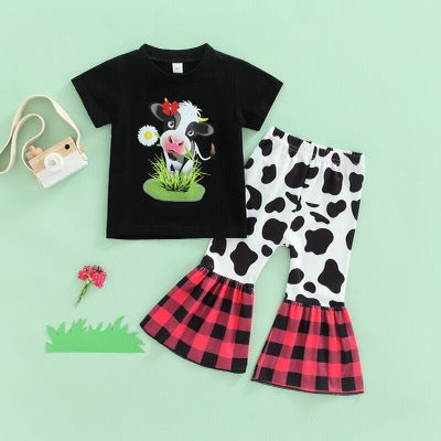 Little girl cow set