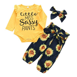 Sunflower little Miss sassy set