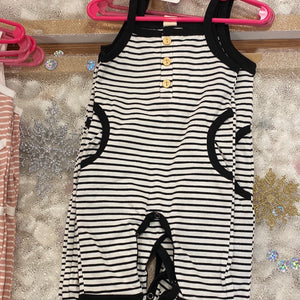 Girls black stripped onsie