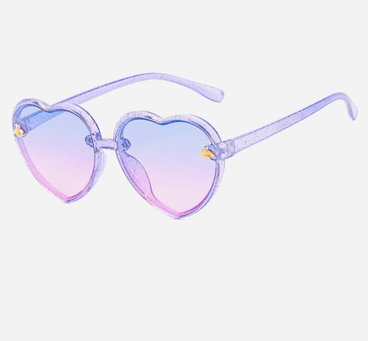 Purple Heart Shape Sunglasses