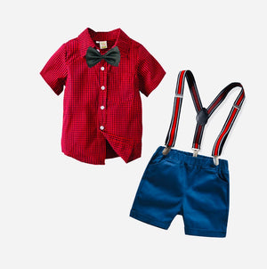 Boys Plaid Set