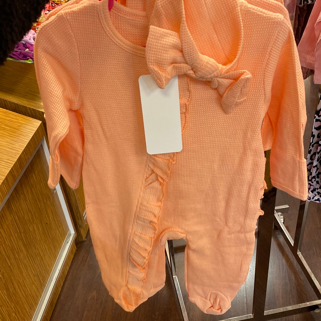 Girls orange onesie