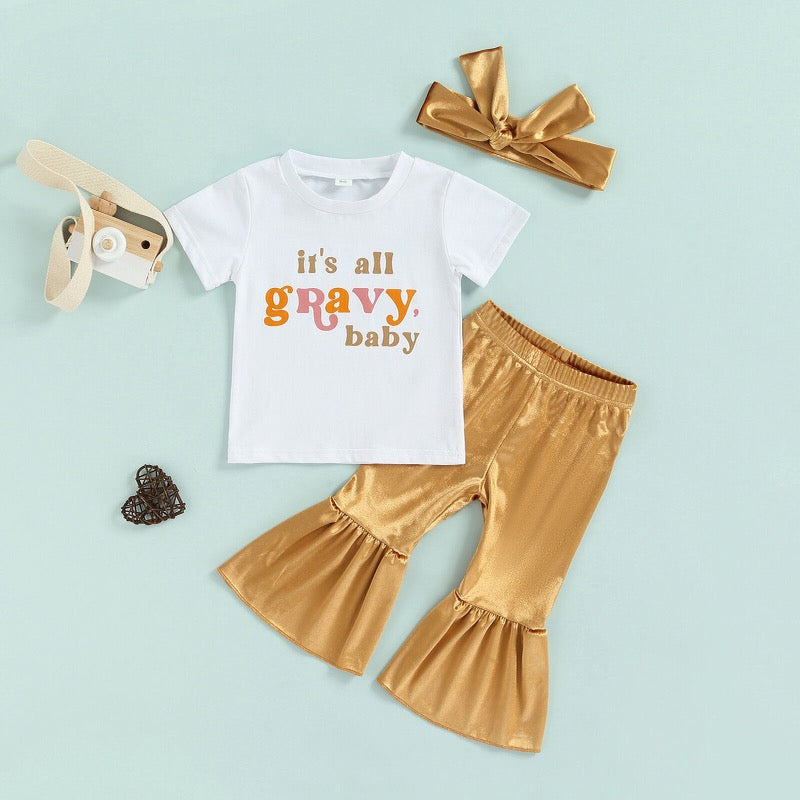 Little girl it’s all gravy baby outfit