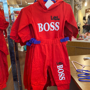 Unisex “little boss” 2 piece