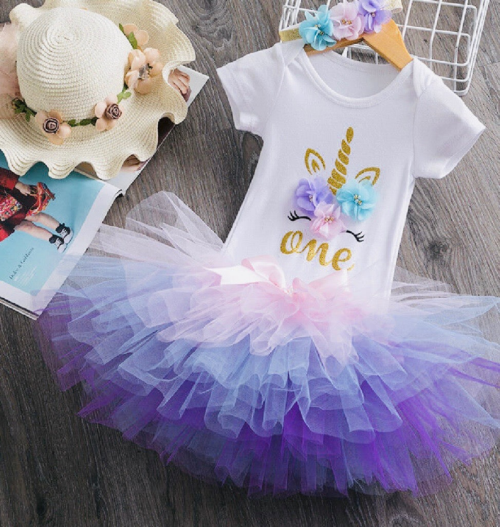 Tulle Unicorn TuTu Set