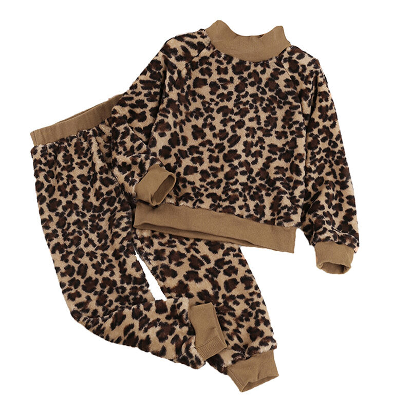 2 Piece Leopard print warm up suit