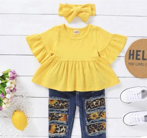 Sunflower 2 piece Jean set