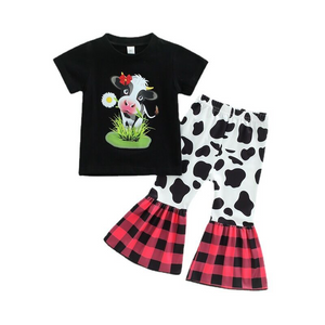 Little girl cow set