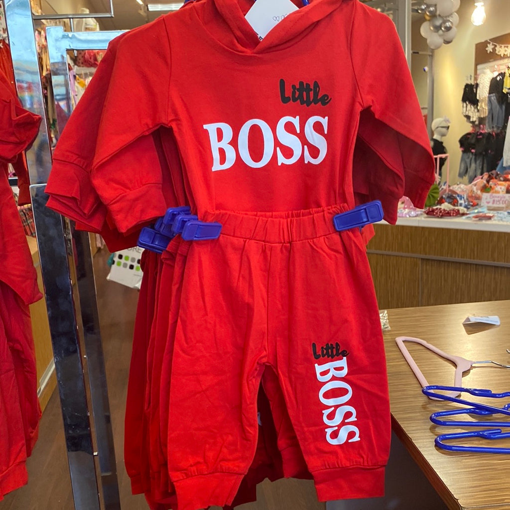 Unisex “little boss” 2 piece