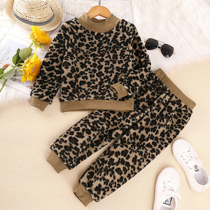 2 Piece Leopard print warm up suit