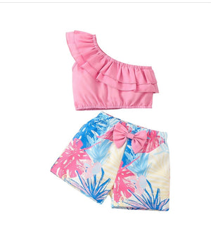 Girls Two piece Hawaiian Set